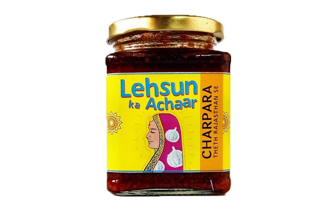 Charpara Lehsun Ka Achaar    Glass Jar  250 grams